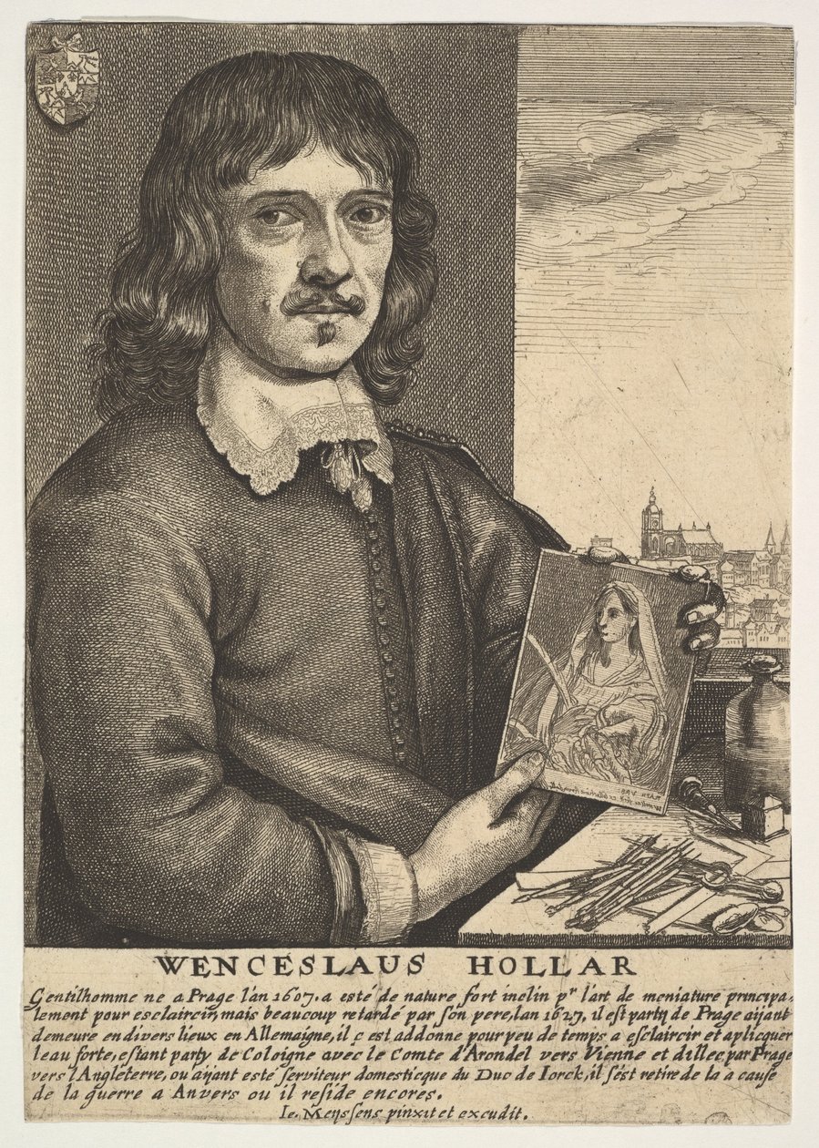 Self-Portrait by Wenceslaus Hollar