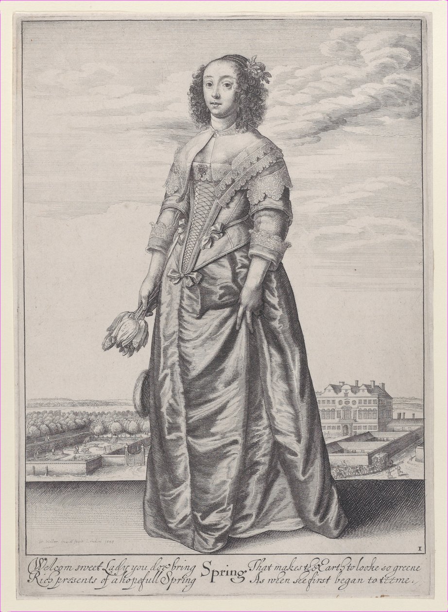 Spring, from The Seasons, 1643-44 by Wenceslaus Hollar