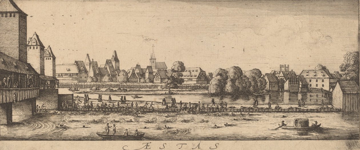 Summer: The Bathing Place by Wenceslaus Hollar