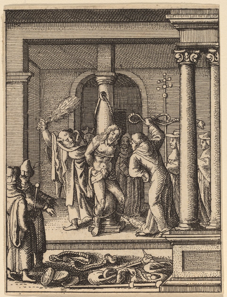 The Scourging by Wenceslaus Hollar