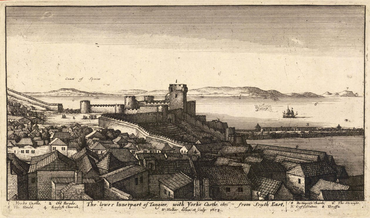 The lower inner part of Tangier by Wenceslaus Hollar