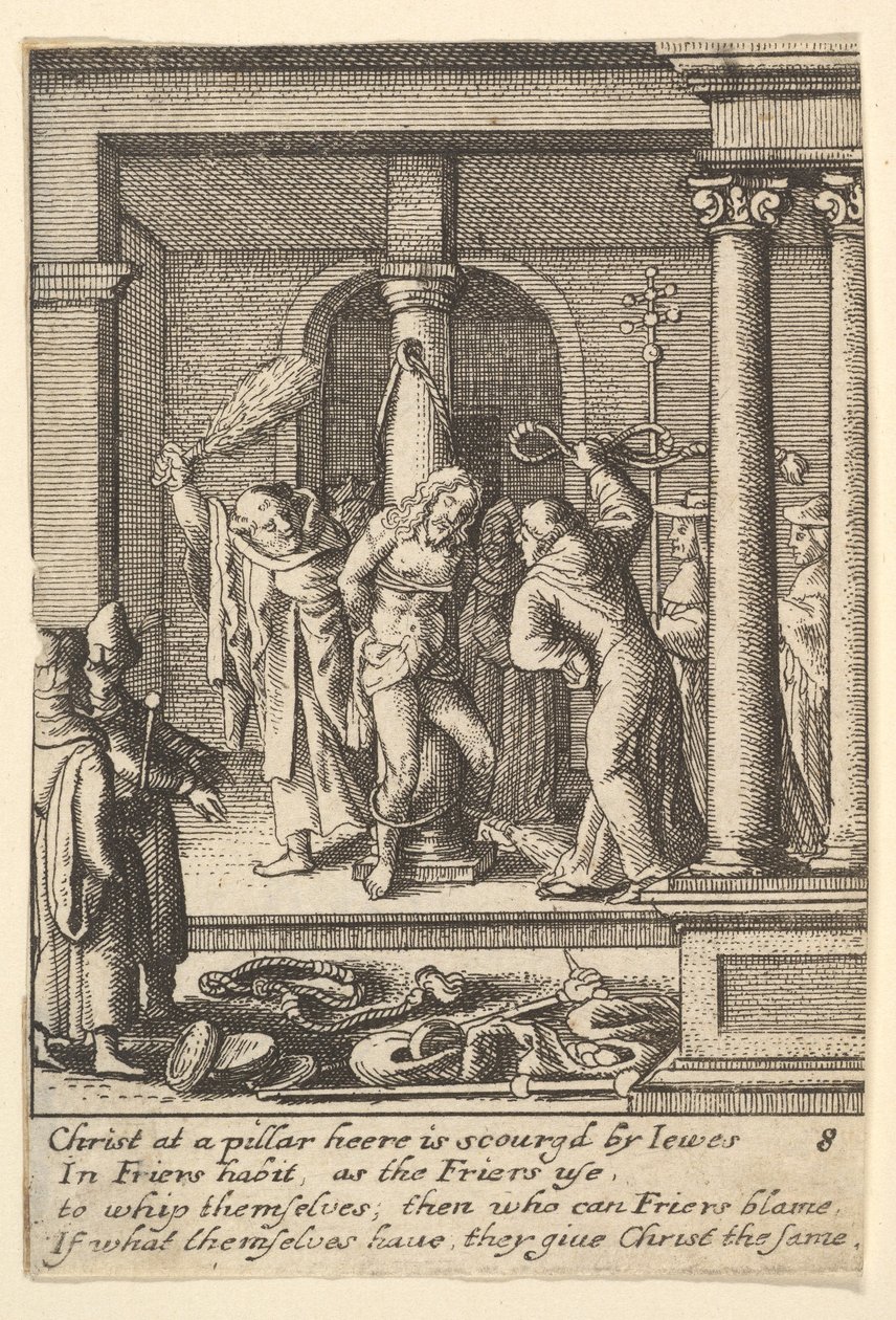 The Scourging by Wenceslaus Hollar