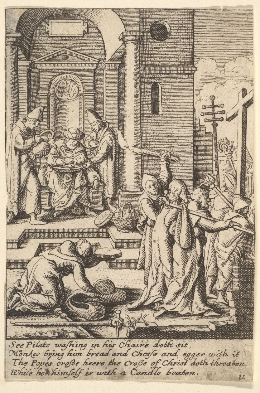 The Washing of Hands by Wenceslaus Hollar