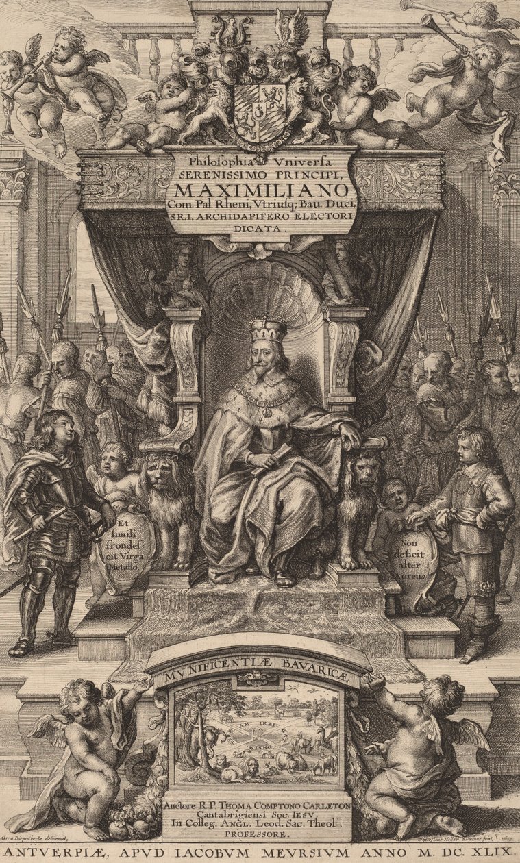 Title Page to Philosophia Universia by Wenceslaus Hollar
