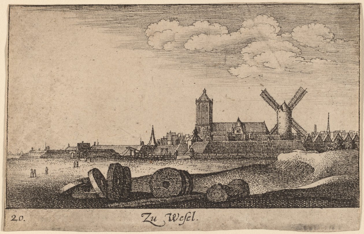 Wesel by Wenceslaus Hollar