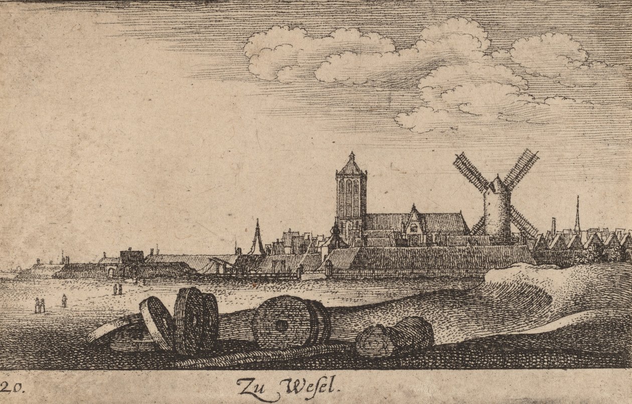 Wesel, 1635 by Wenceslaus Hollar