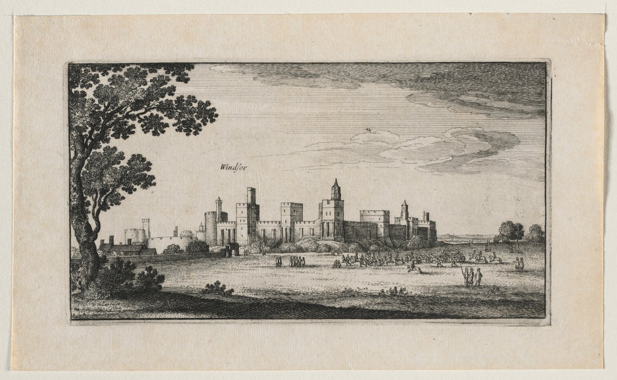 Windsor Castle from the Southeast by Wenceslaus Hollar