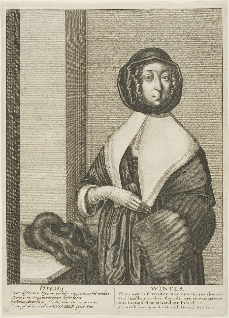Winter by Wenceslaus Hollar