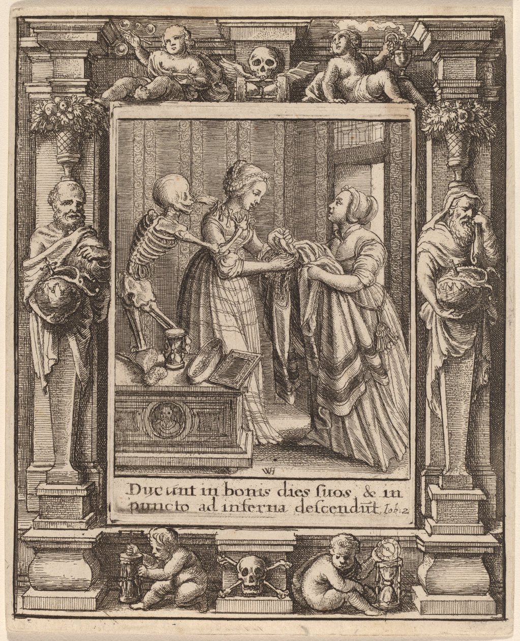 Bride by Wenceslaus Hollar after Hans Holbein the Younger after Abraham van Diepenbeeck