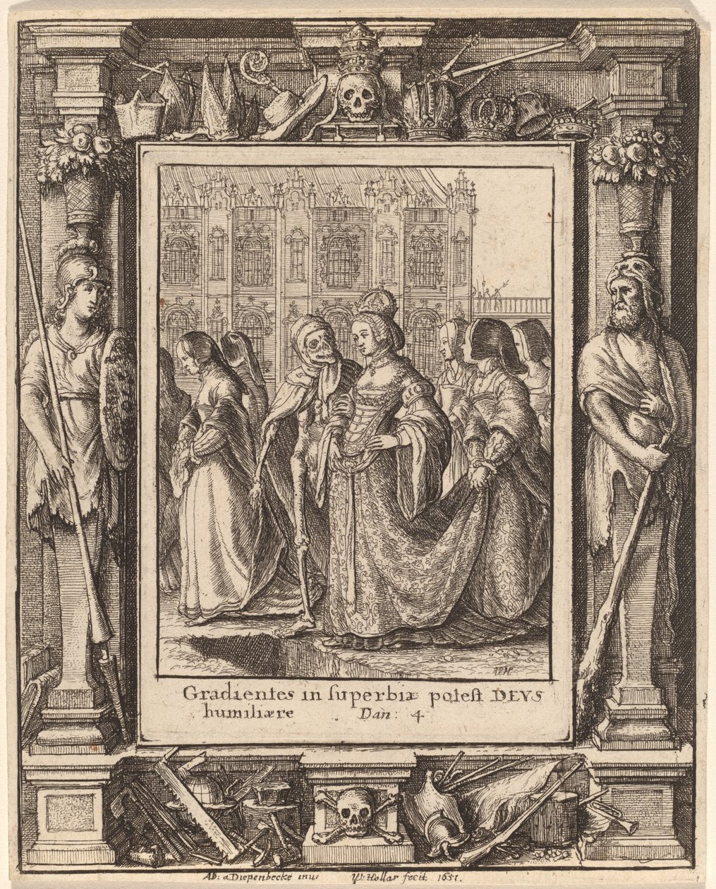 Empress by Wenceslaus Hollar after Hans Holbein the Younger after Abraham van Diepenbeeck