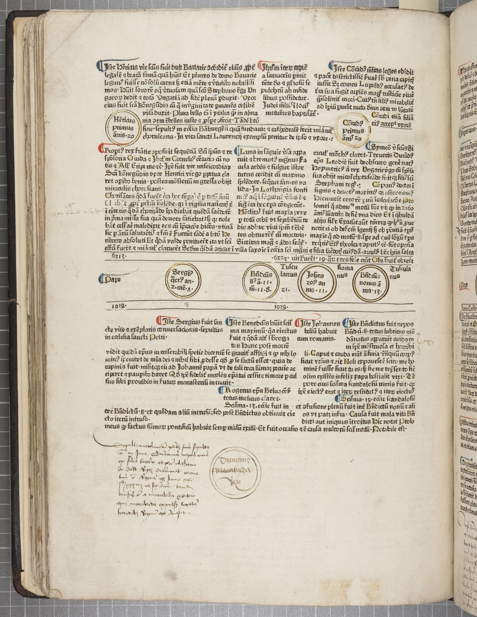 Fol 53 verso, Fasciculus Temporum by Werner Rolevinck