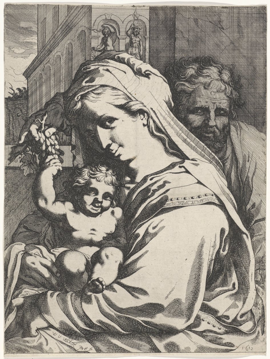 Holy Family by Werner van den Valckert