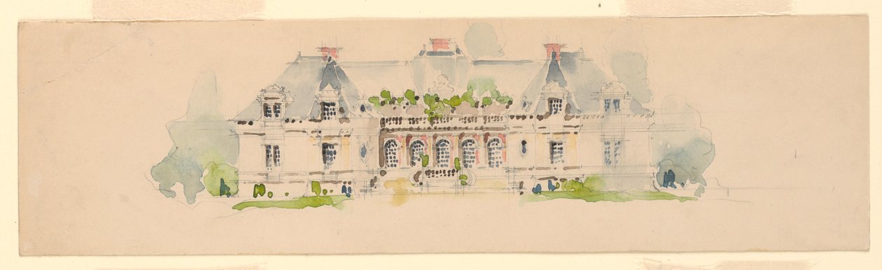 Elevation of Mansion by Whitney Warren Jr.