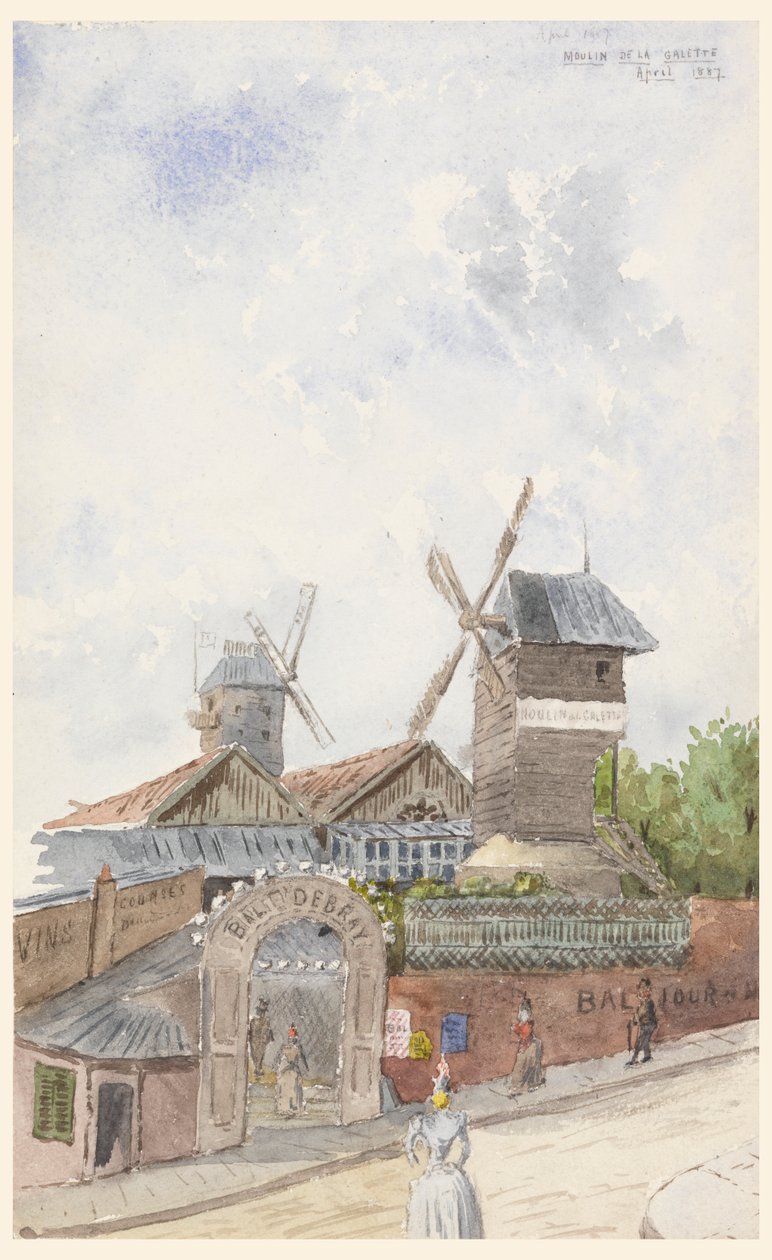 Moulin de la Galette, Paris by Whitney Warren Jr.