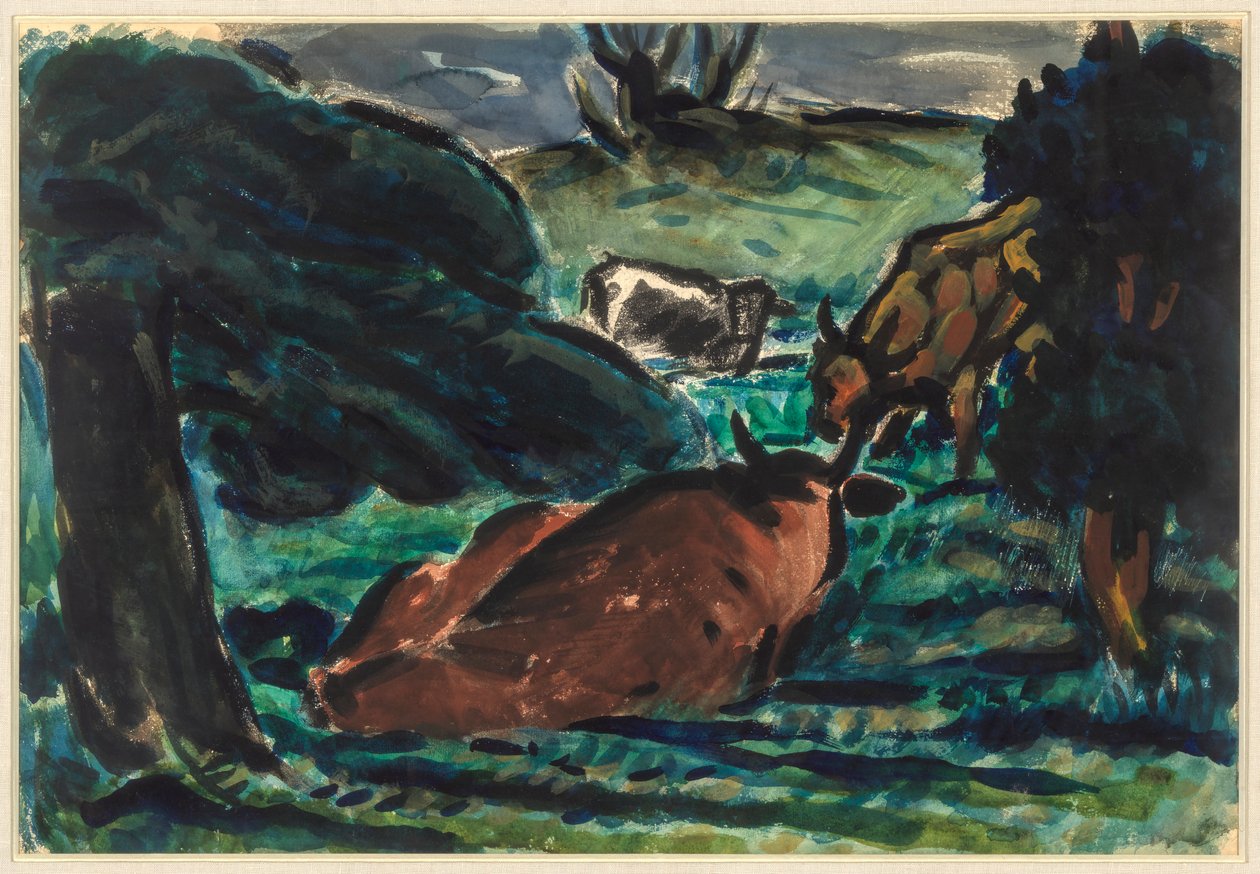 Cows Reclining by Wiesenberg, Louis