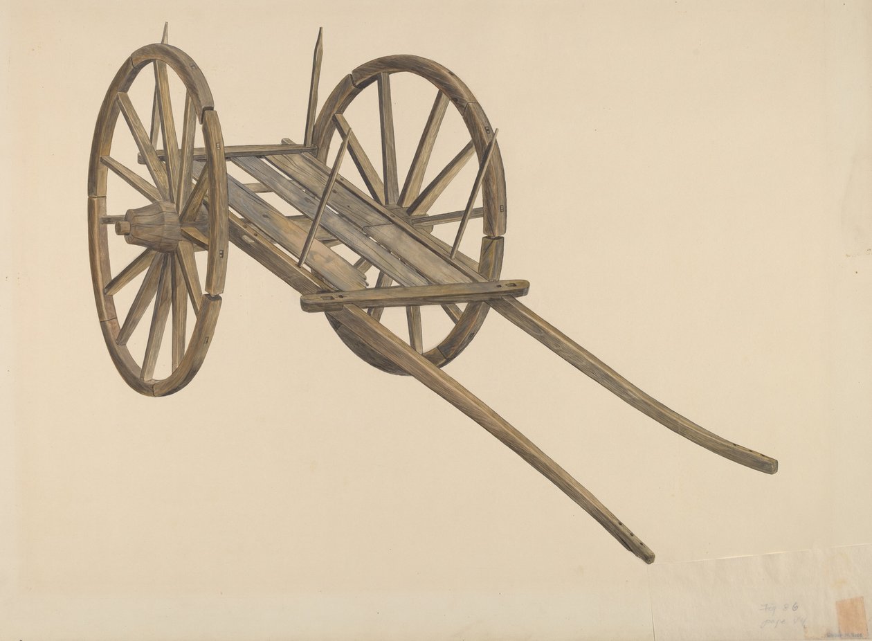 Ox Cart by Wilbur M Rice