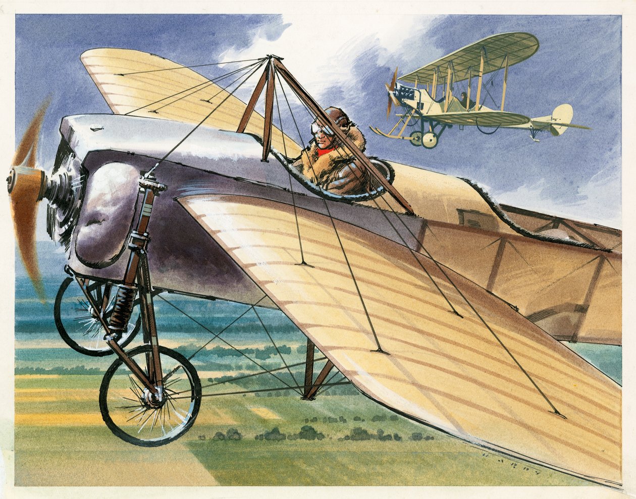 Bleriot XI Monoplane by Wilf (20th century) Hardy