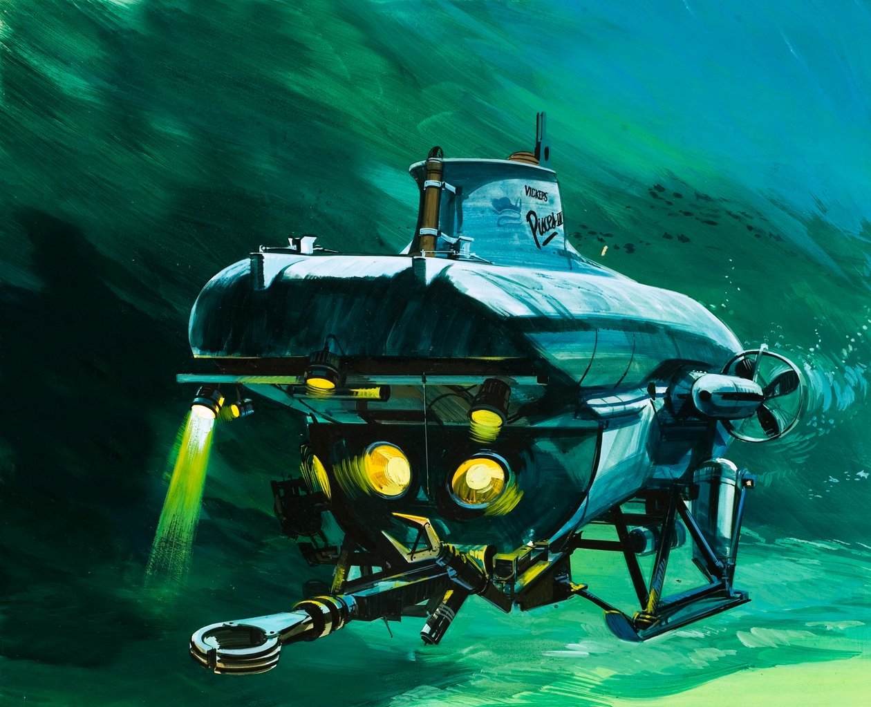 The Vickers Mini-Sub by Wilf (20th century) Hardy