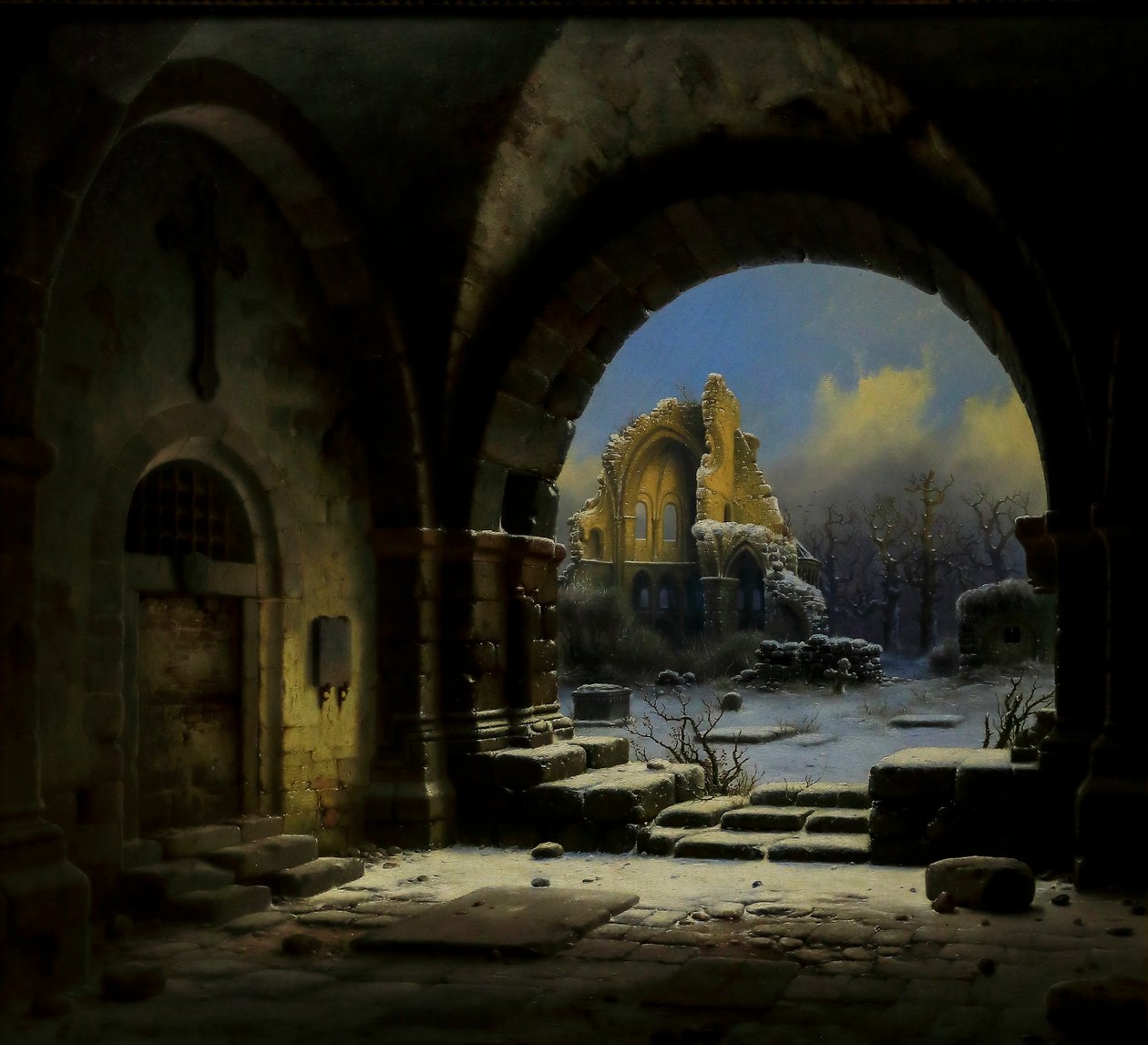 Ruins of the Medieval Abbey of Heisterbach by Wilhehm Steuerwaldt