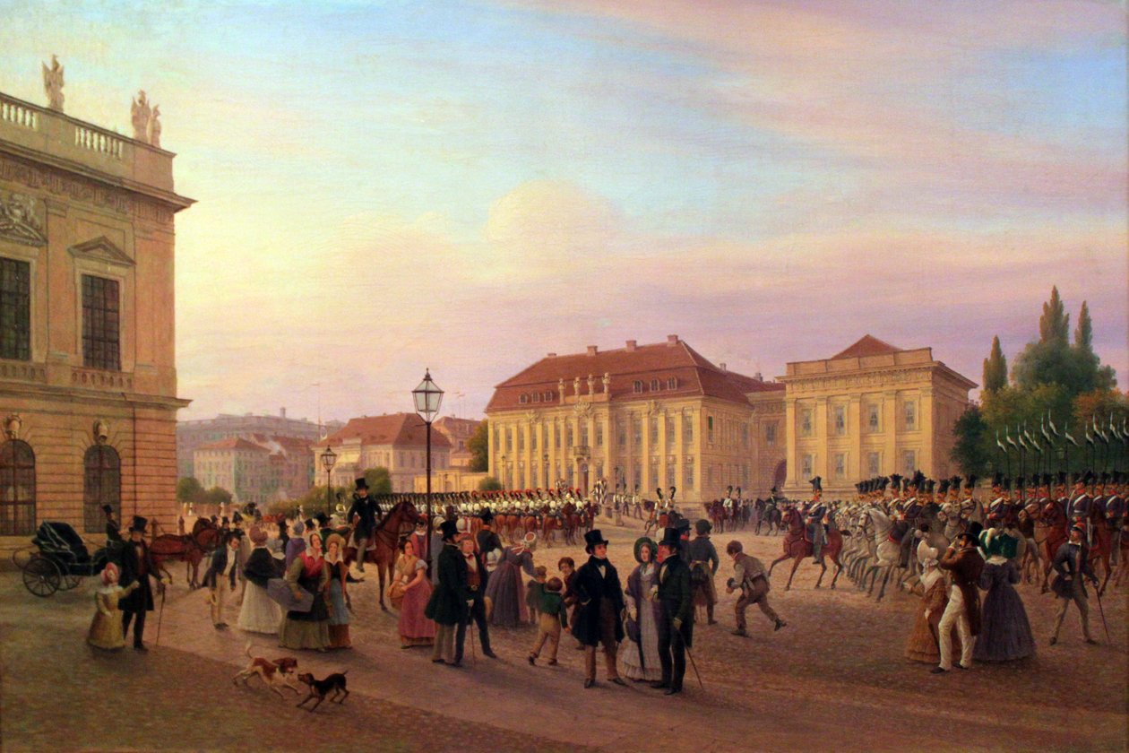 Parade before the Royal Palace by Wilhelm Brücke