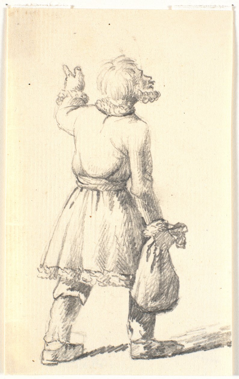 Walking Man with Sack by Wilhelm Bendz