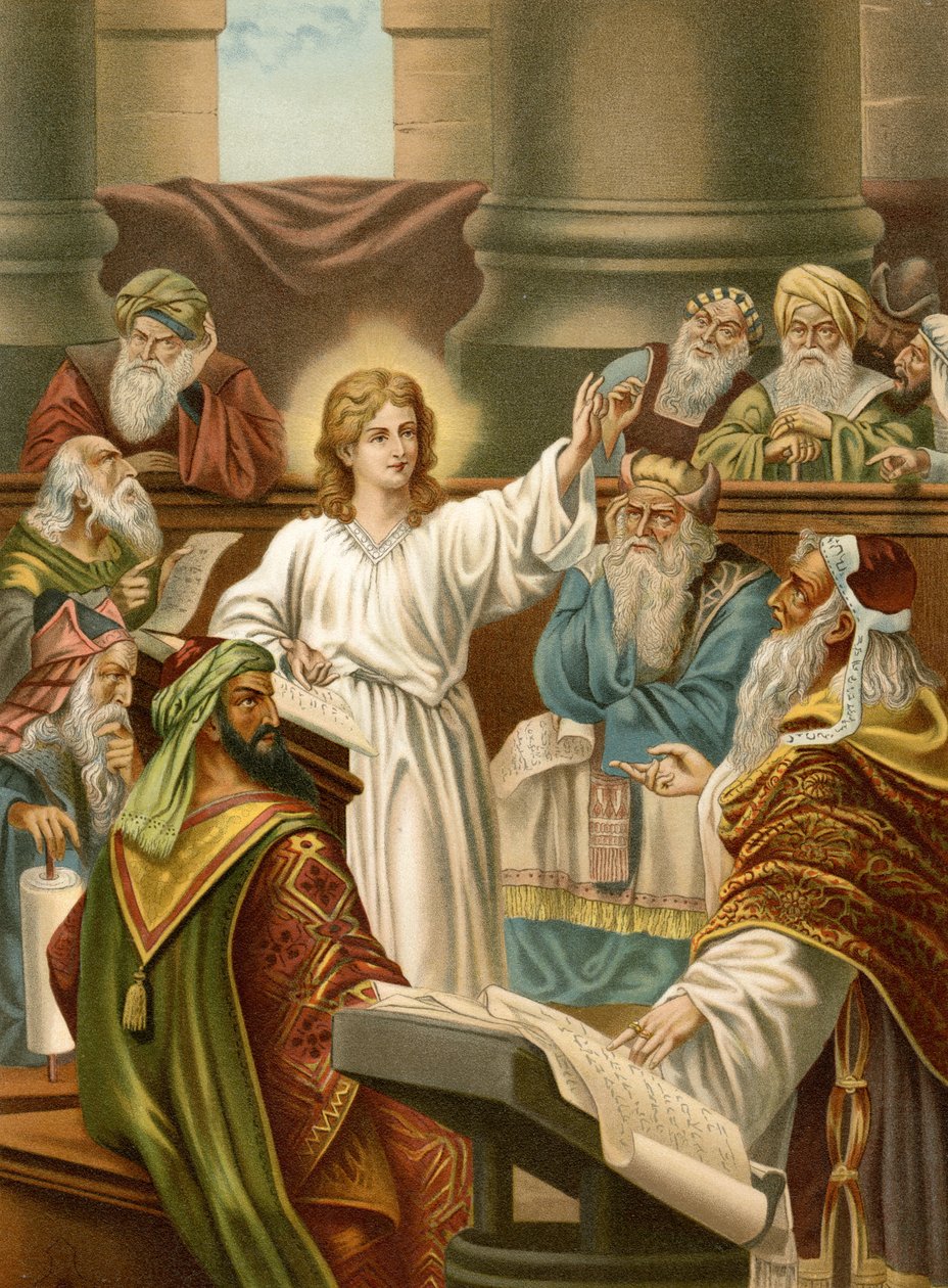 Jesus Teaches in the Temple by Wilhelm Ebbinghaus