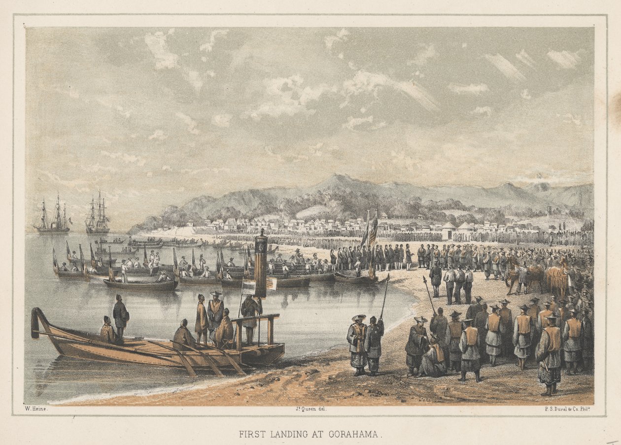 First Landing at Gorahama, 1855 by Wilhelm Joseph Heine