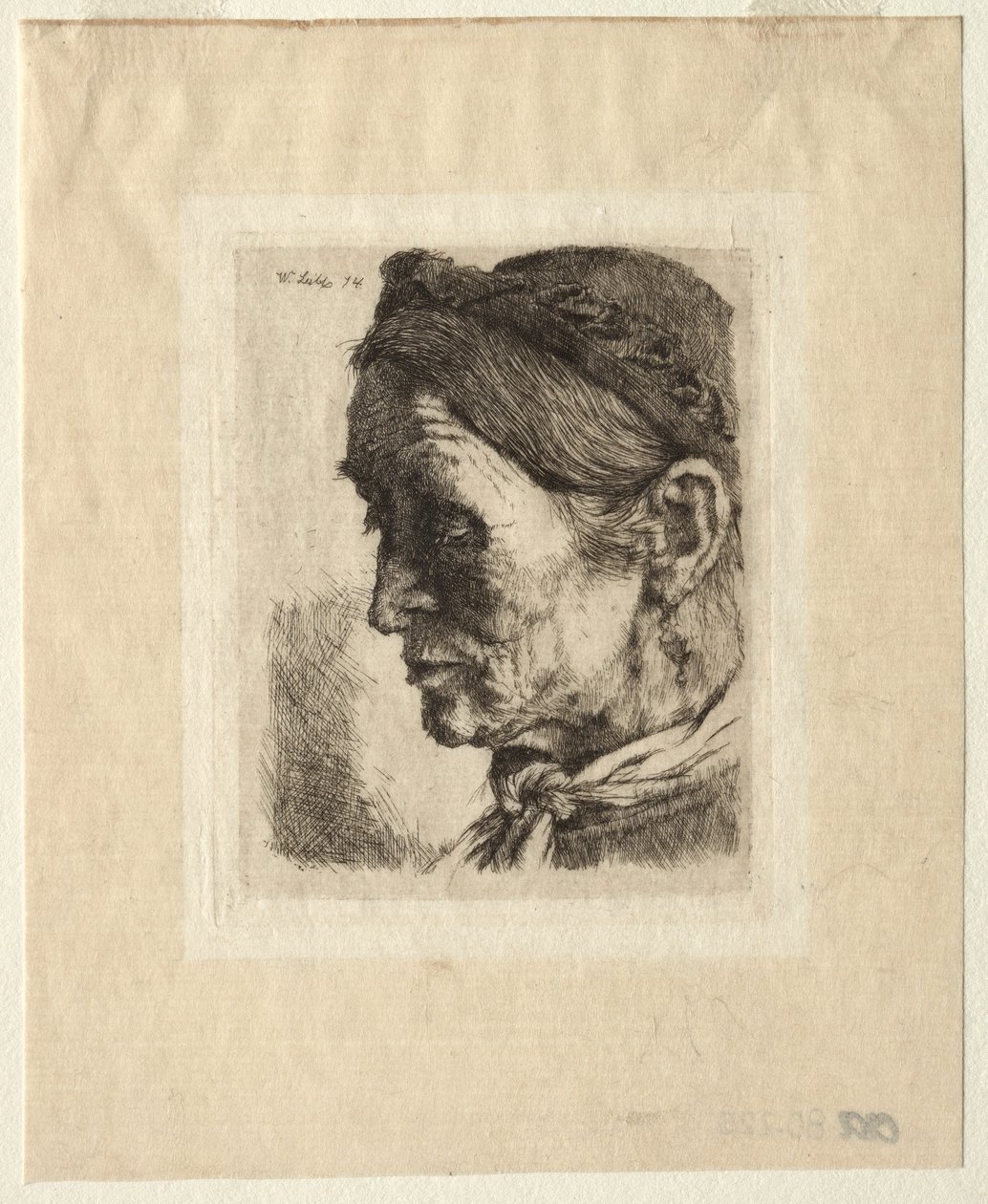 Head of a Peasant Woman by Wilhelm Maria Hubertus Leibl