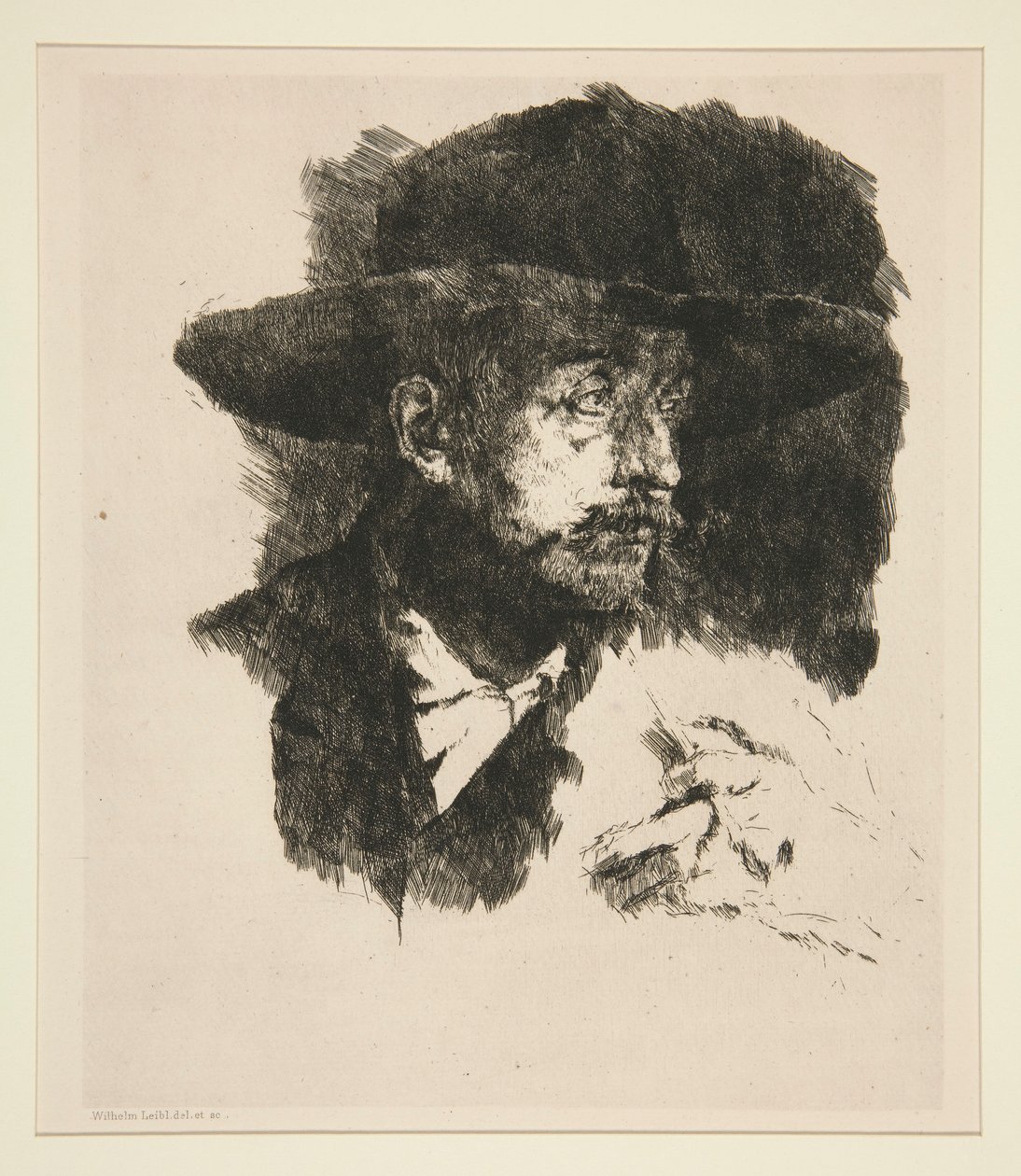 A Smoker by Wilhelm Maria Hubertus Leibl