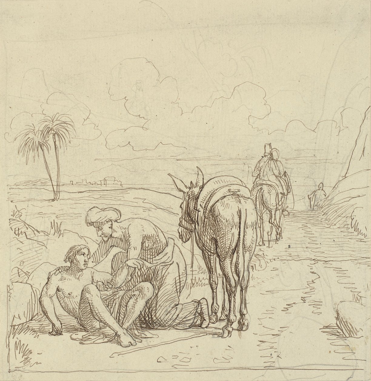 The Good Samaritan Finds the Wounded Man by Wilhelm Marstrand