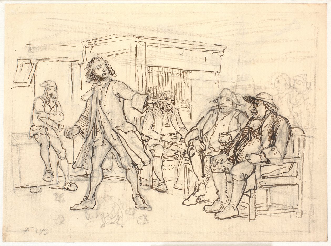 Erasmus Montanus Disputing with Per Degn by Wilhelm Marstrand