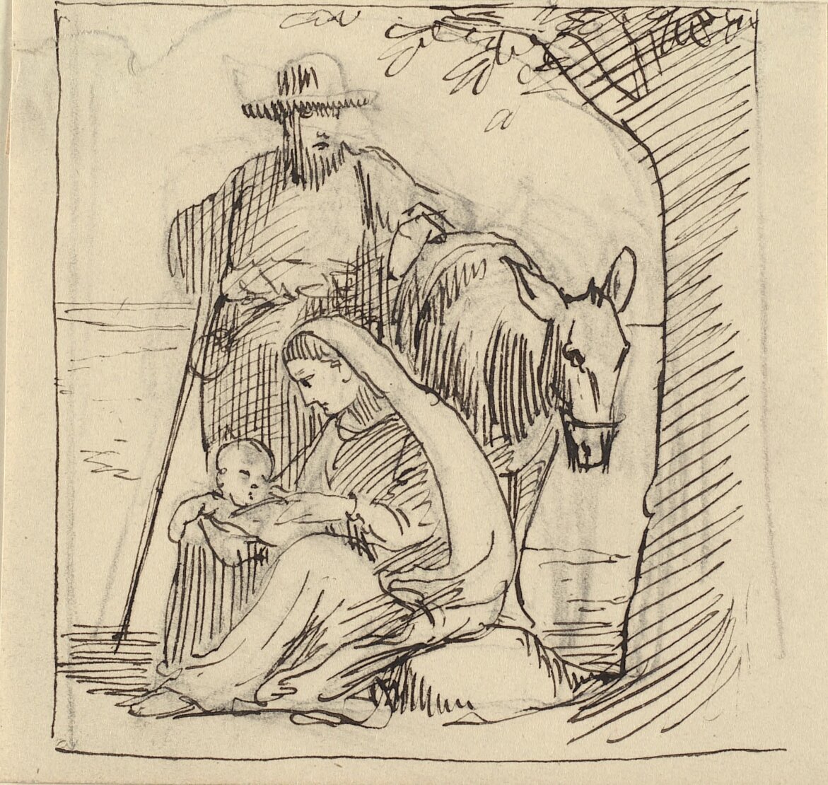 Rest on the Flight into Egypt by Wilhelm Marstrand
