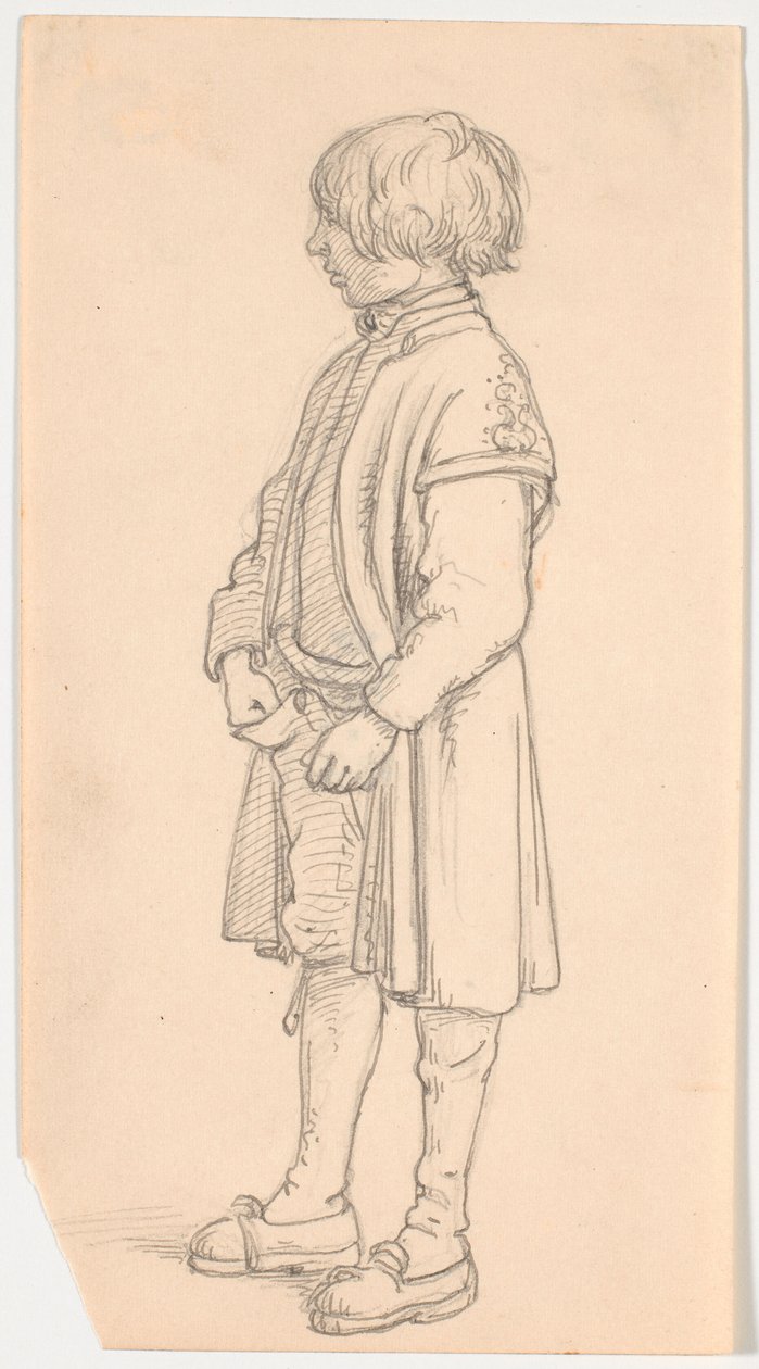 Studies of a Standing Swedish Boy by Wilhelm Marstrand