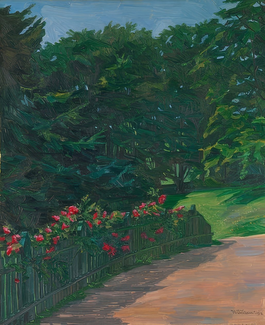 Landscape. 1910 by Wilhelm Trübner