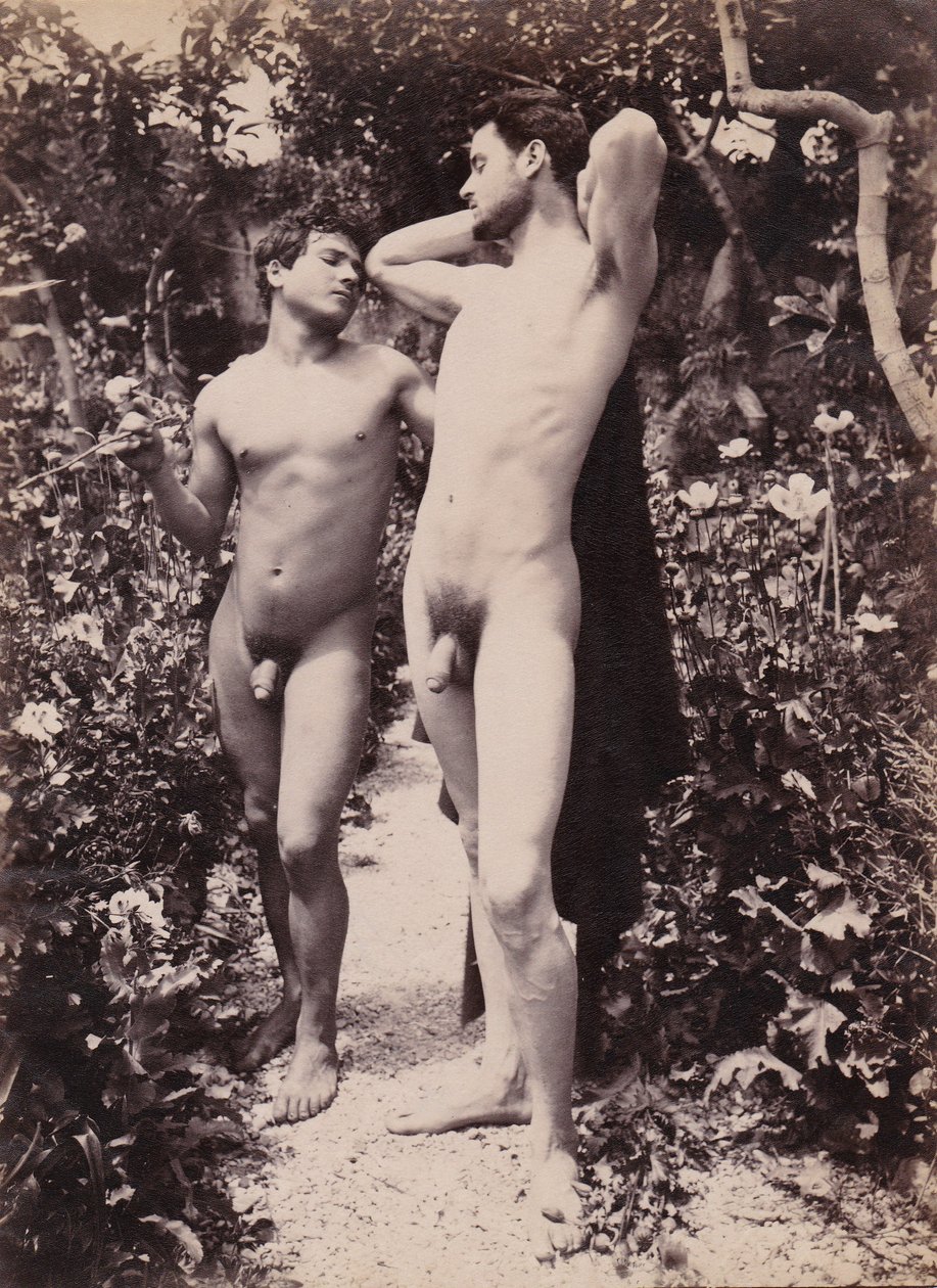 Study of Two Male Nudes by Baron Wilhelm von Gloeden