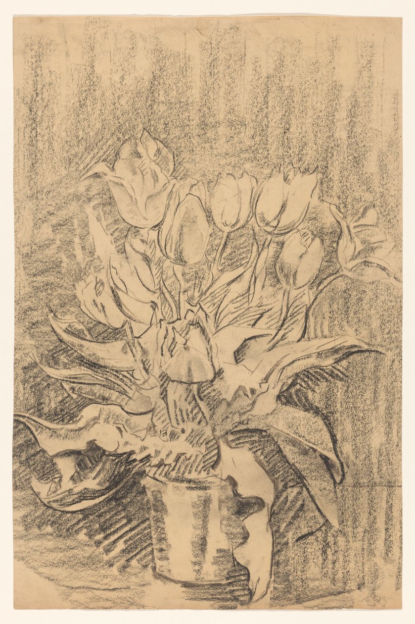 Vase with Tulips by Wilhelmus Johannes Steenhoff