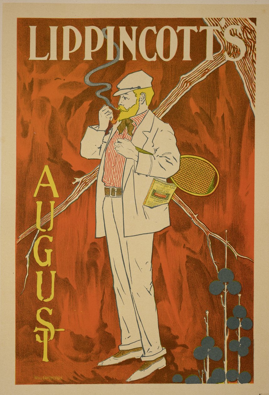 Reproduction of a poster advertising the August Issue of 