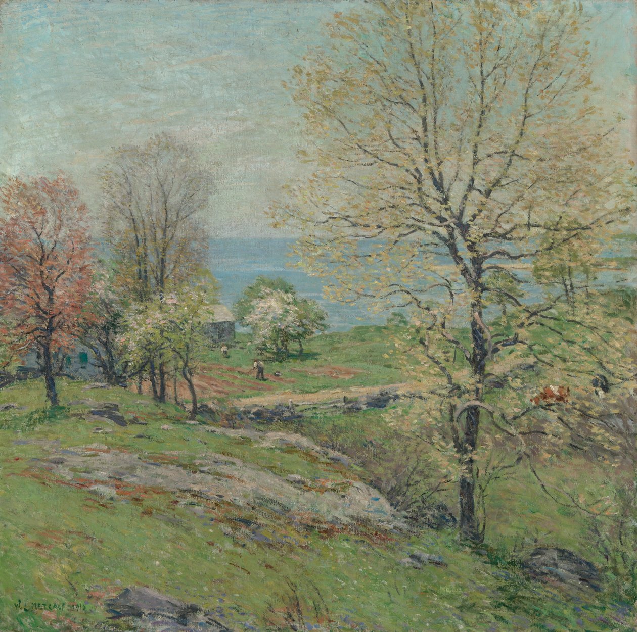 The Budding Oak by Willard Leroy Metcalf