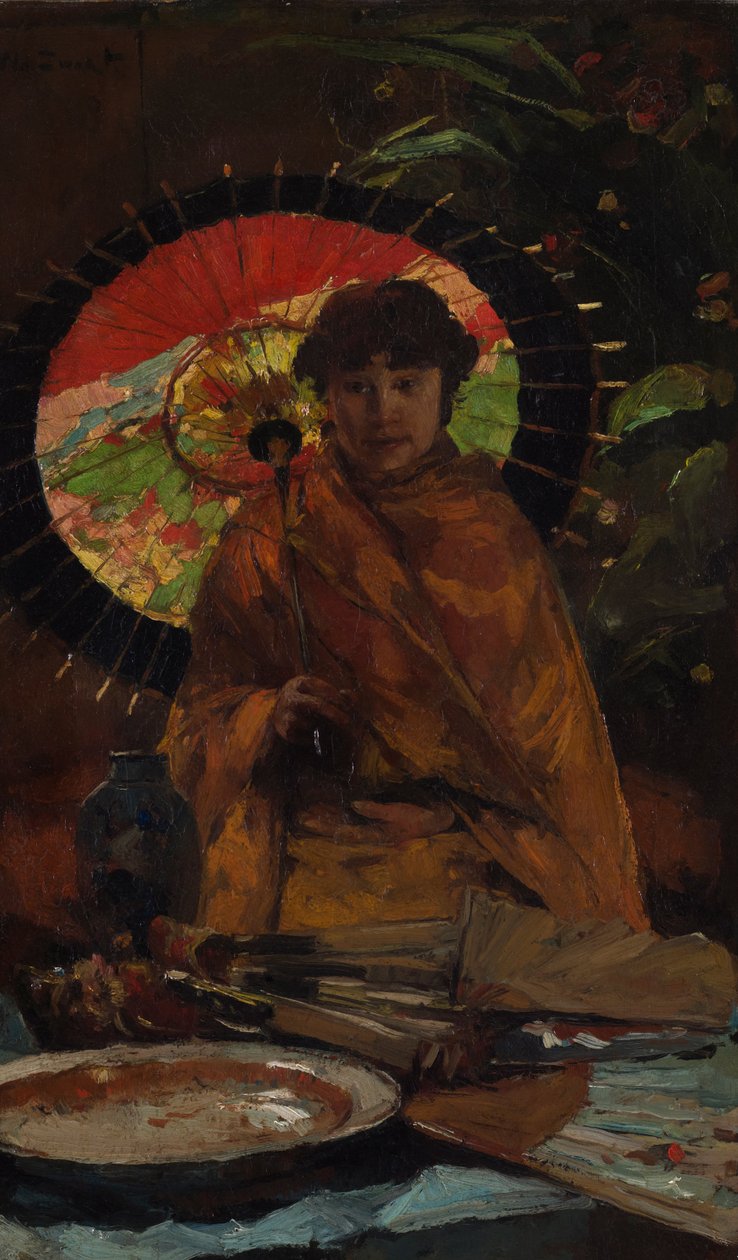 Girl with Japanese Parasol by Willem de Zwart