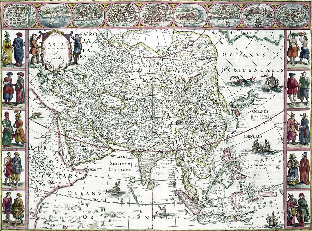Asia noviter delineata by Willem Janszoon Blaeu
