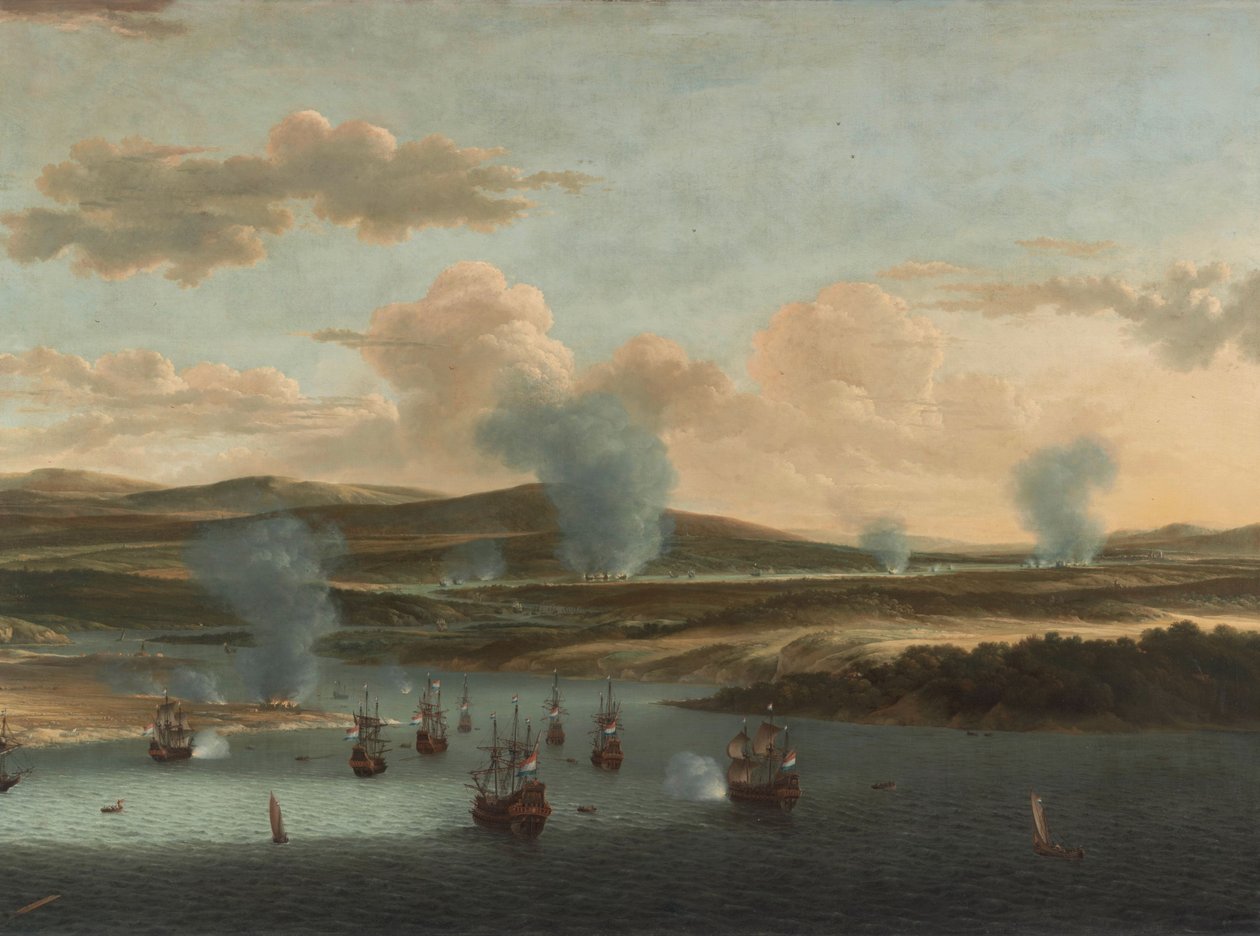 The Raid on the Medway by Willem Schellinks