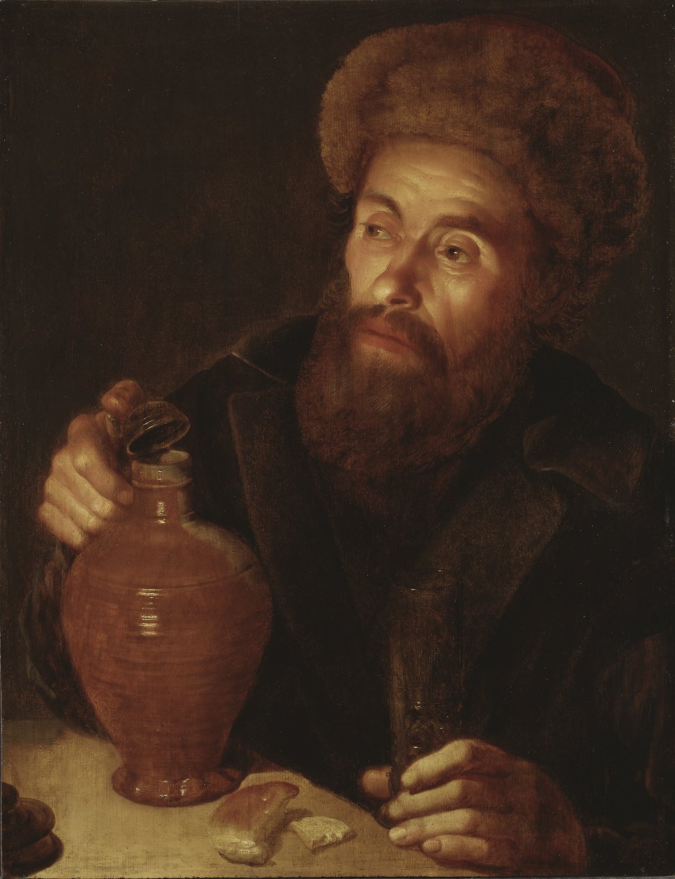 Old Man with a Jug by Willem van der Vliet