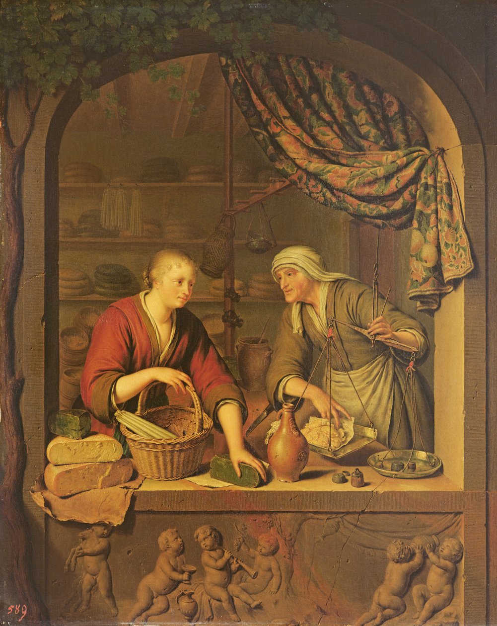 The Shop by Willem Van Mieris