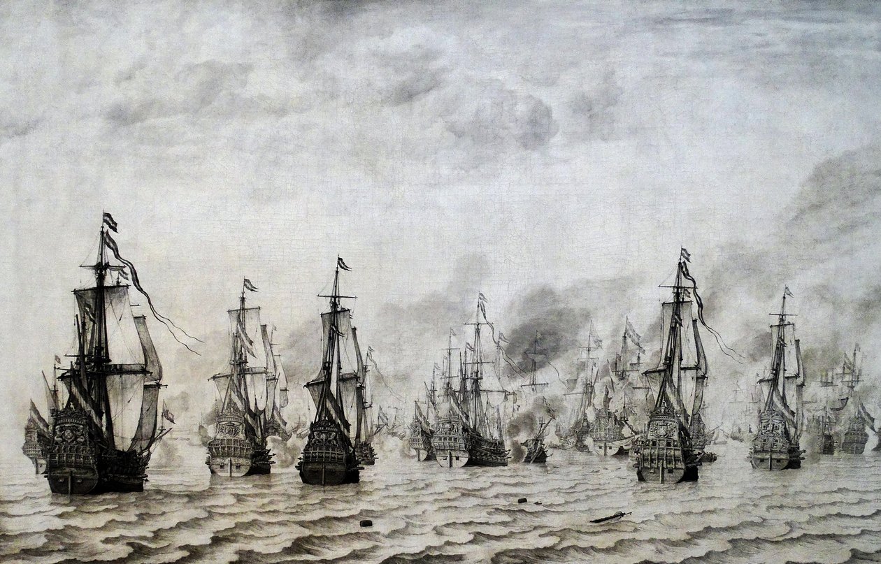 Battle of Dunkirk by Willem van de Velde the Elder