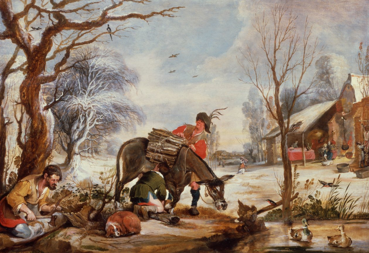 Winter Scene by Willem van the Elder Herp