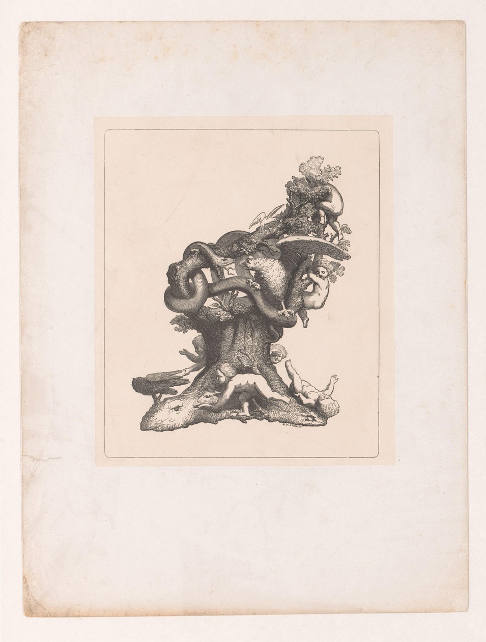 Tree with Children and Animals by Willem Hendrik Stam