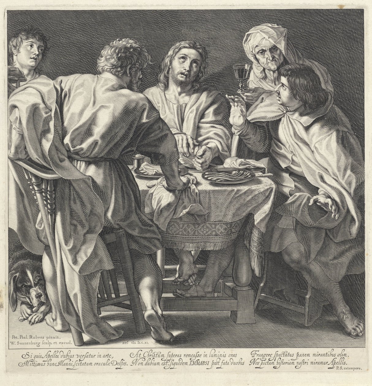 Supper at Emmaus by Willem Isaacsz. van Swanenburg
