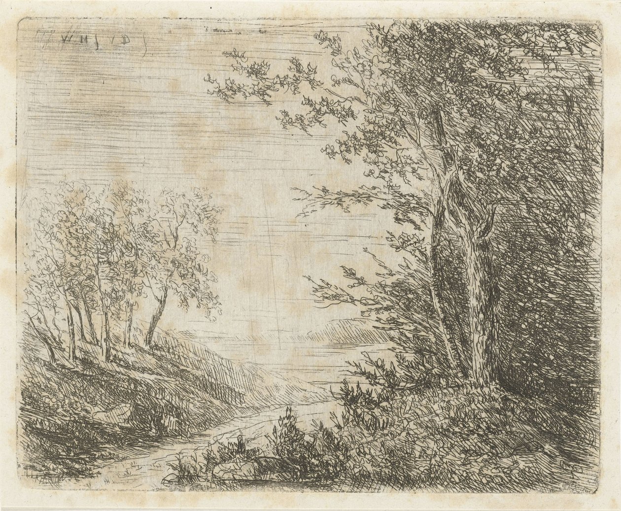 Hilly Landscape with Stream by Willem Matthias Jan van Dielen