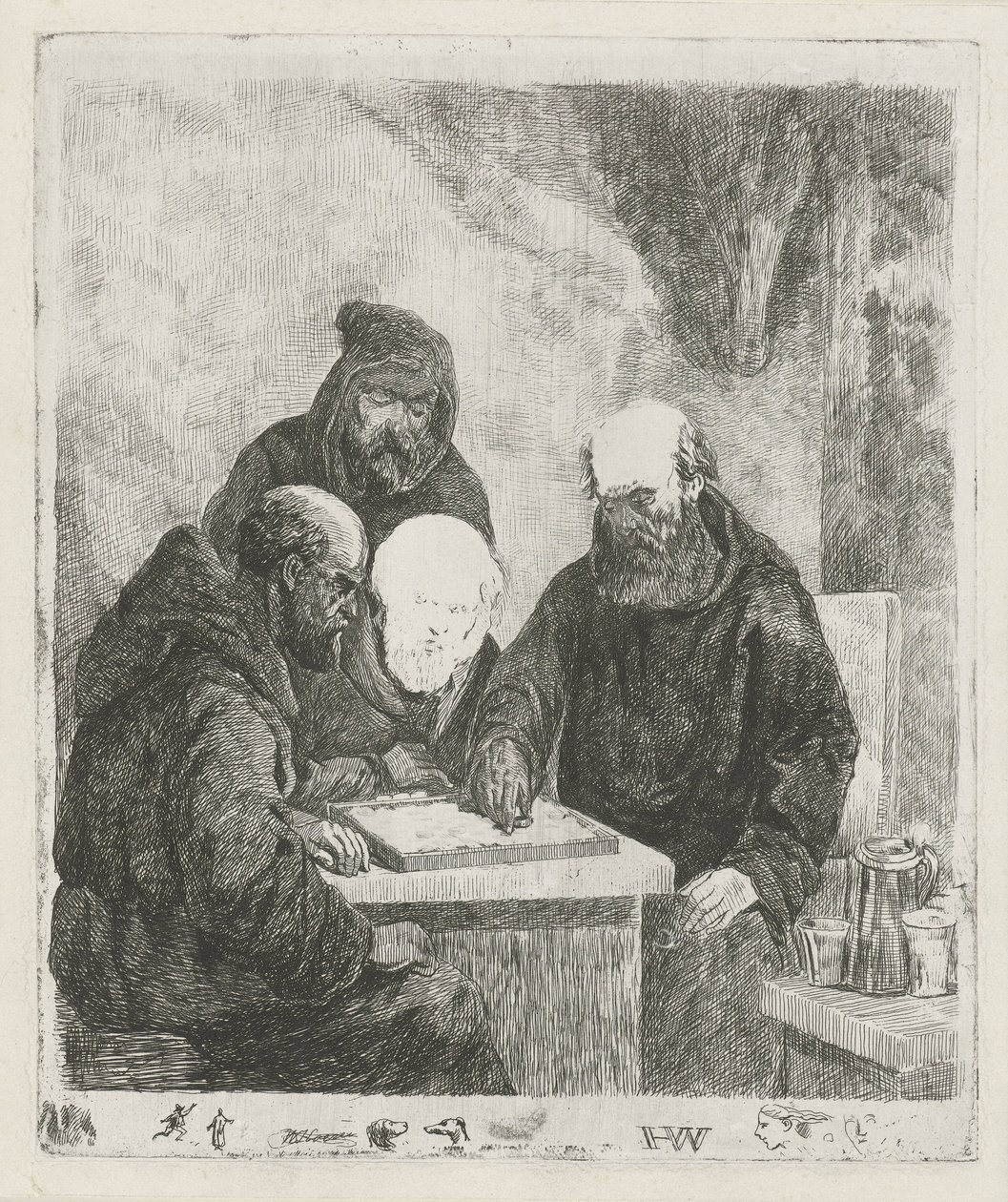 Damming Monks by Willem Pieter Hoevenaar