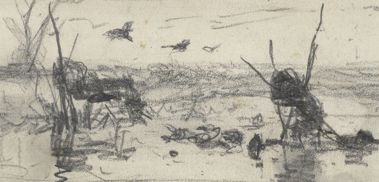 Duck Decoys in a Water Feature by Willem Roelofs (I)